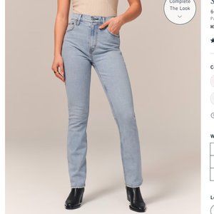 Abercrombie & Fitch Ultra High Rise 90s Slim Straight Jeans